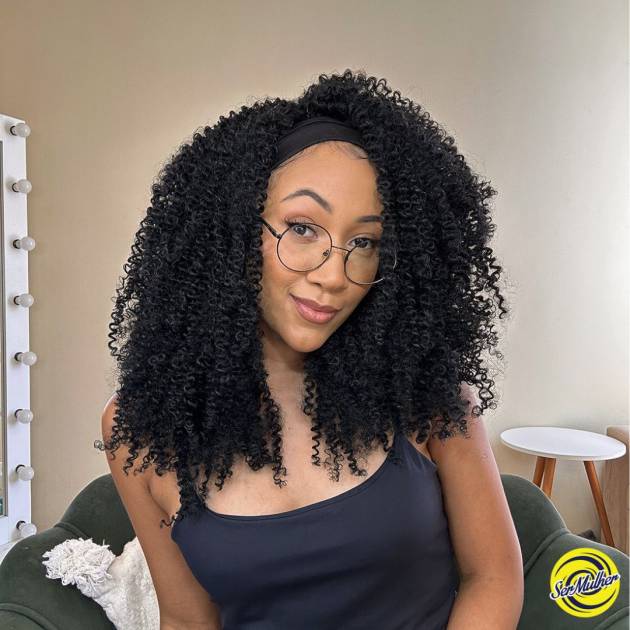 ANNA 300 gr - Extensiones de fibra de alta temperatura Súper Rizadas estilo Afro