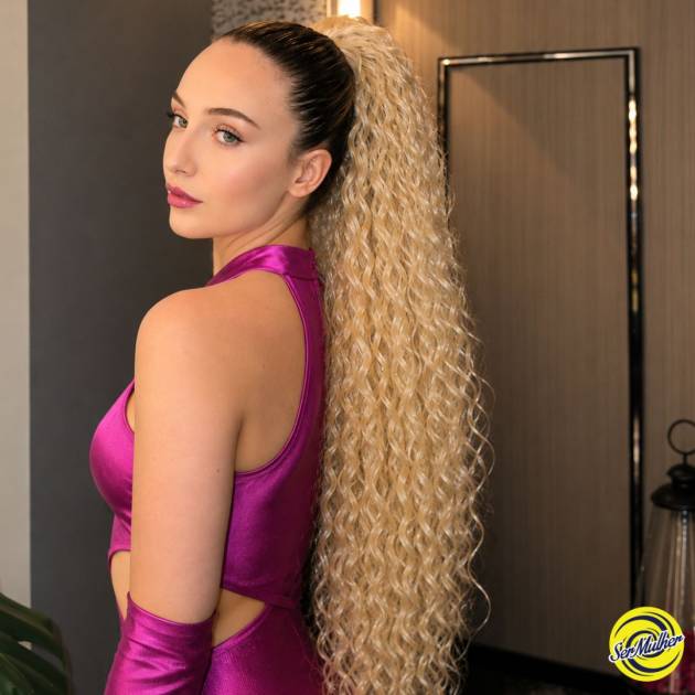 CAROL Coleta Extensión Pelo Rizado 70 CM