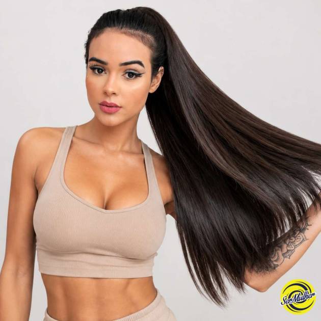 Rabo de Cavalo MARILIA -  Cabelo Liso 70 cm