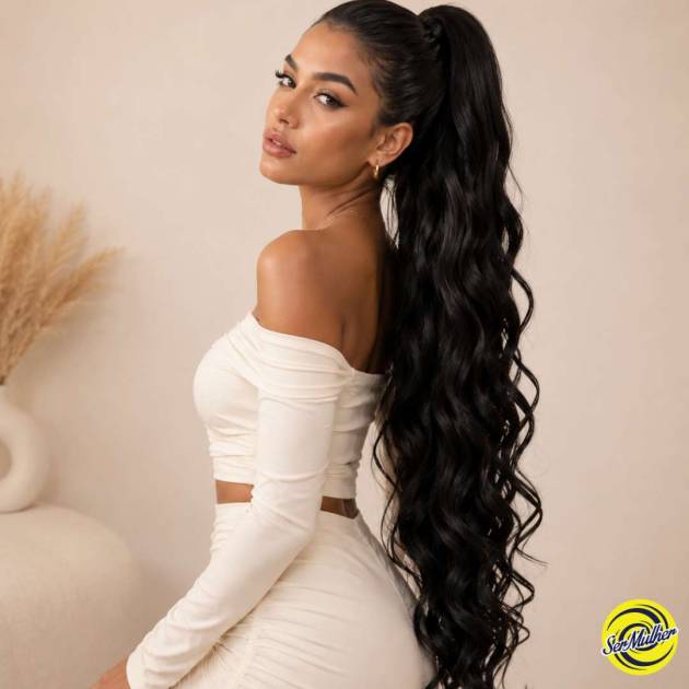 Coda Di Cavallo Extension EMILY, Capelli Ondulati 90cm