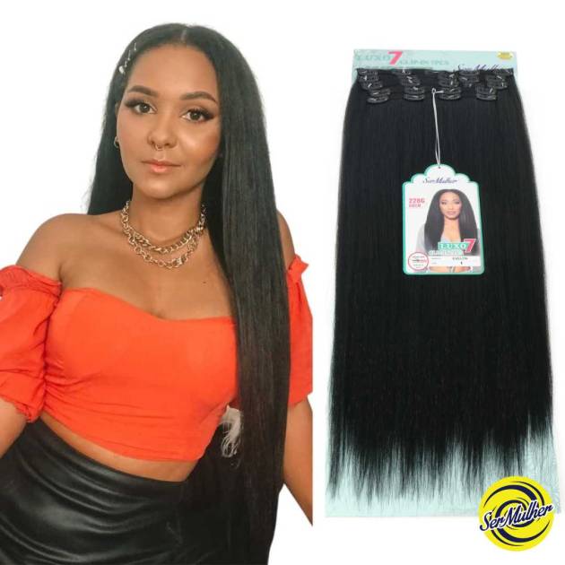 EVELYN - Extensiones con Clip Cabello liso y voluminoso