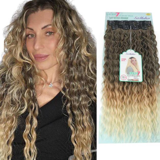 PAOLA- Extensiones con Clip cabello ondulado