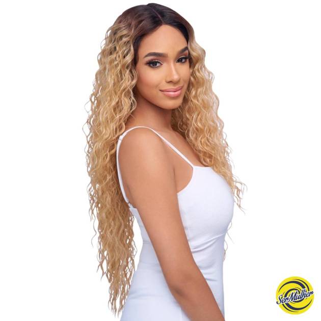 KAREN- Extensiones de Cortina cosida Pelo Rizado 100% Aspecto Natural