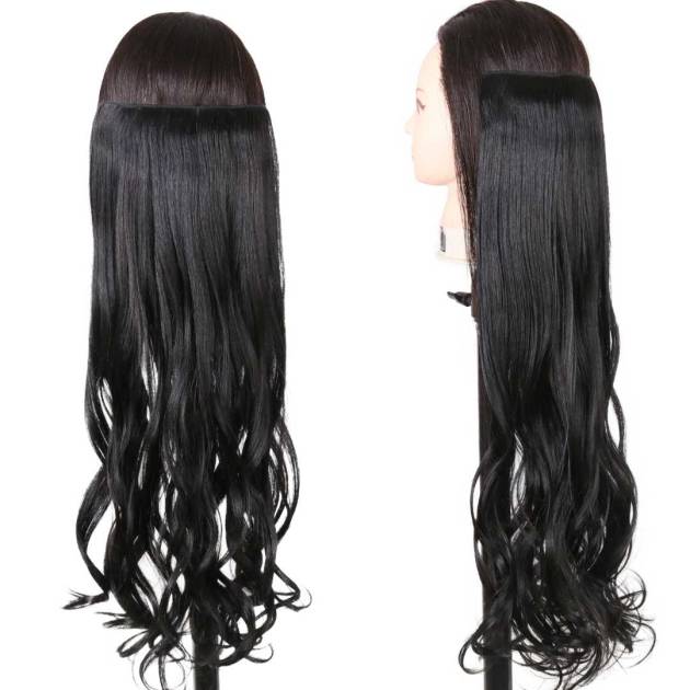 Clip Extension - Una Banda di capelli ondulati con 4 clip - 65CM, 150GR